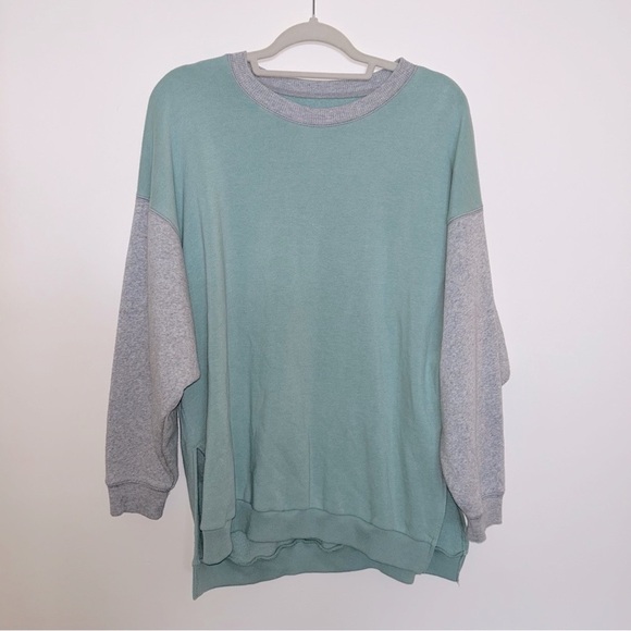 American Eagle Crew Neck Ahhh-mazingly Soft Colorblock Jegging Fit - Picture 1 of 4